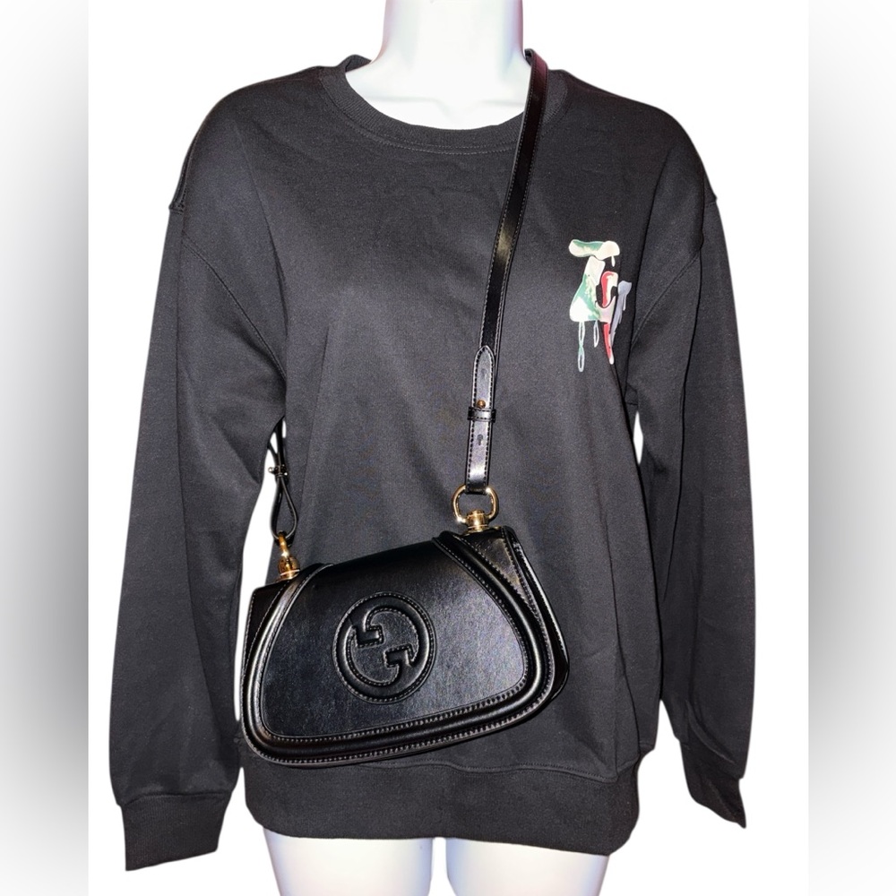 Genuine Leather “GUCCI Blondie” Small Shoulder Bag